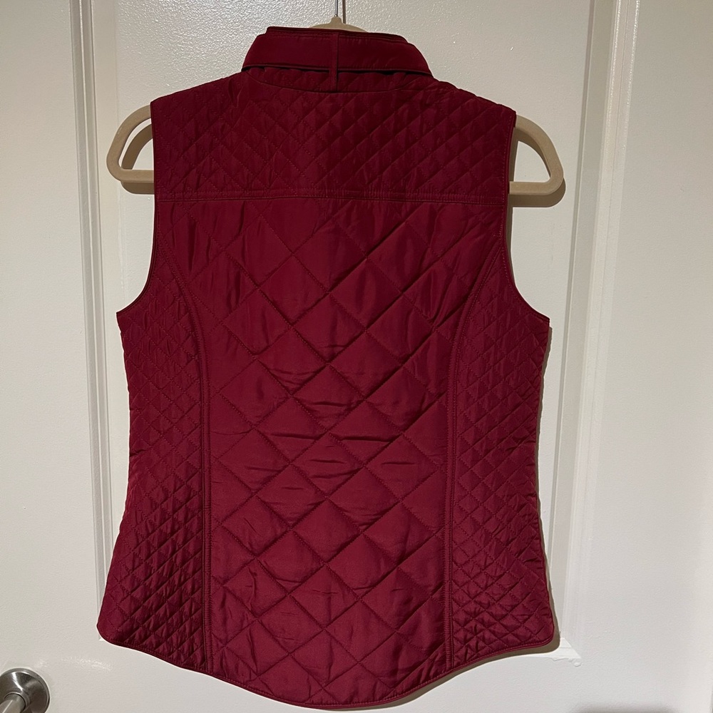 Crown & Ivy Raspberry Puffer Vest - Picture 3 of 5